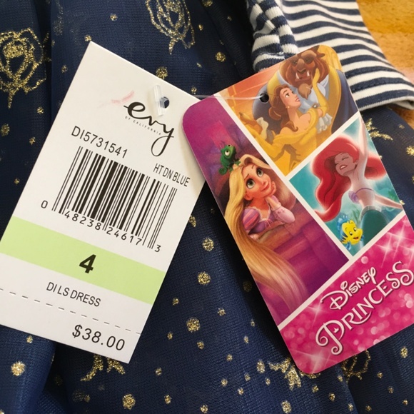 NEW Disney Princess Girl Dress size 4. - Picture 5 of 8